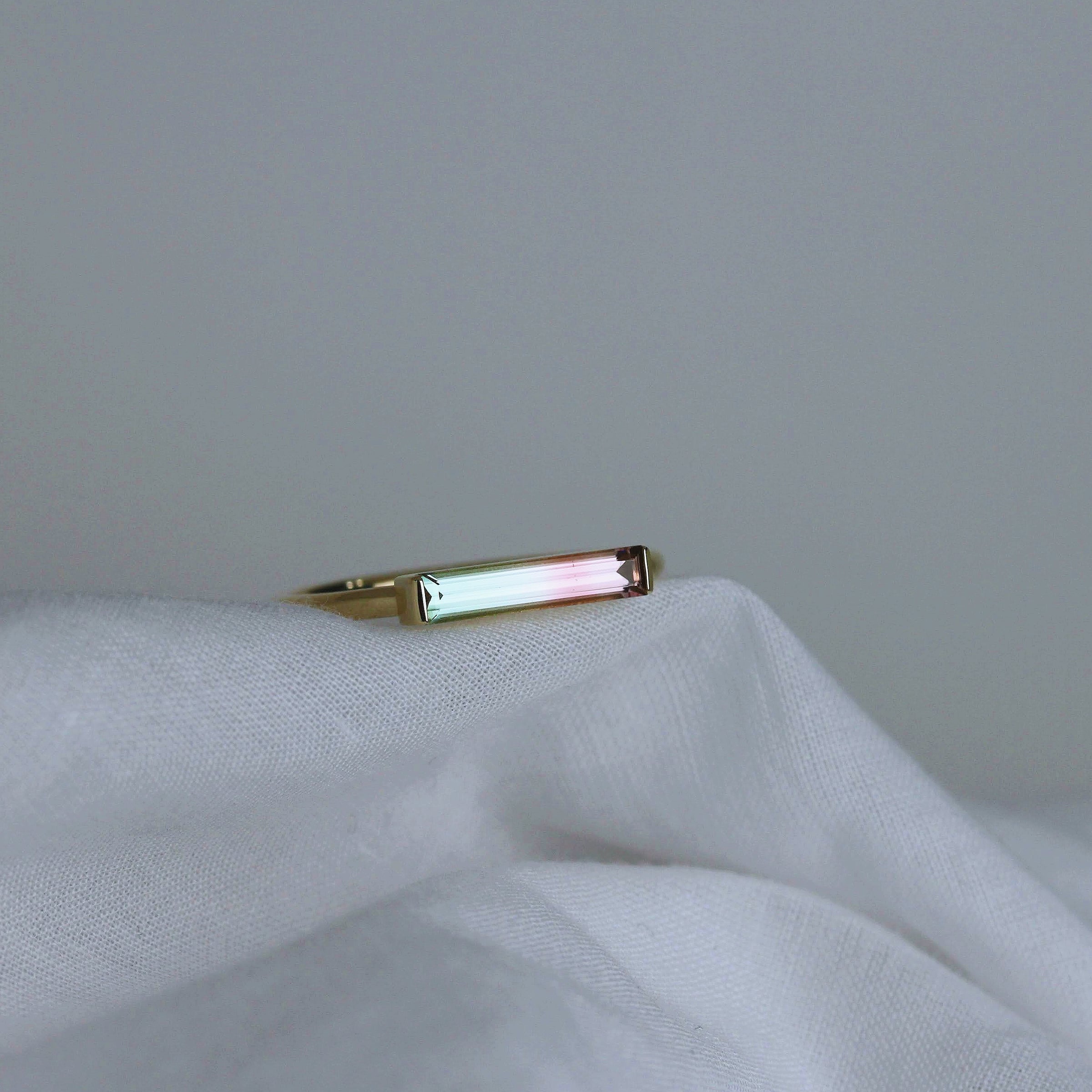 SUMMER WATERMELON #2 tourmaline ring