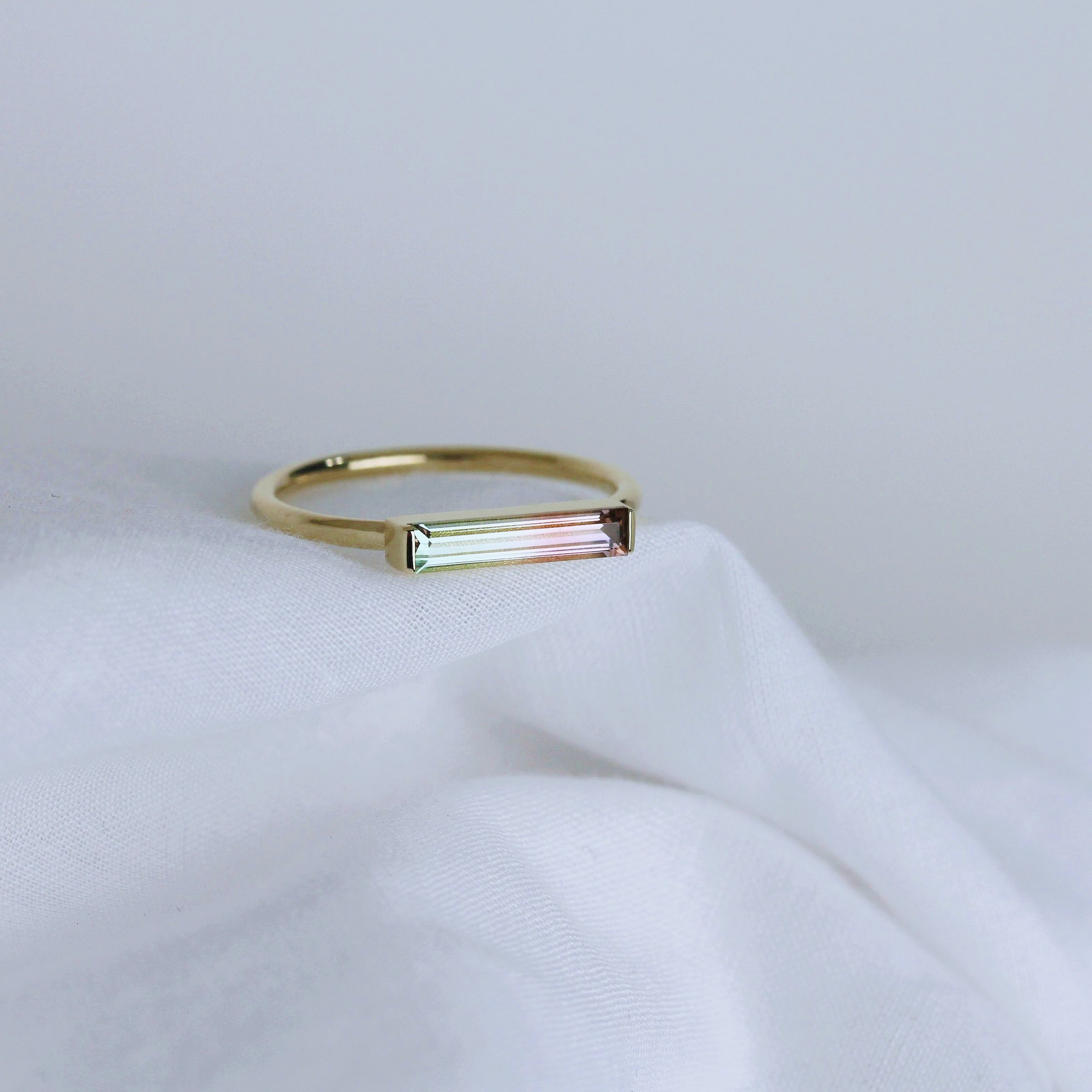 SUMMER WATERMELON #2 tourmaline ring