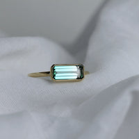 SEA FOAM Ombre Tourmaline Ring