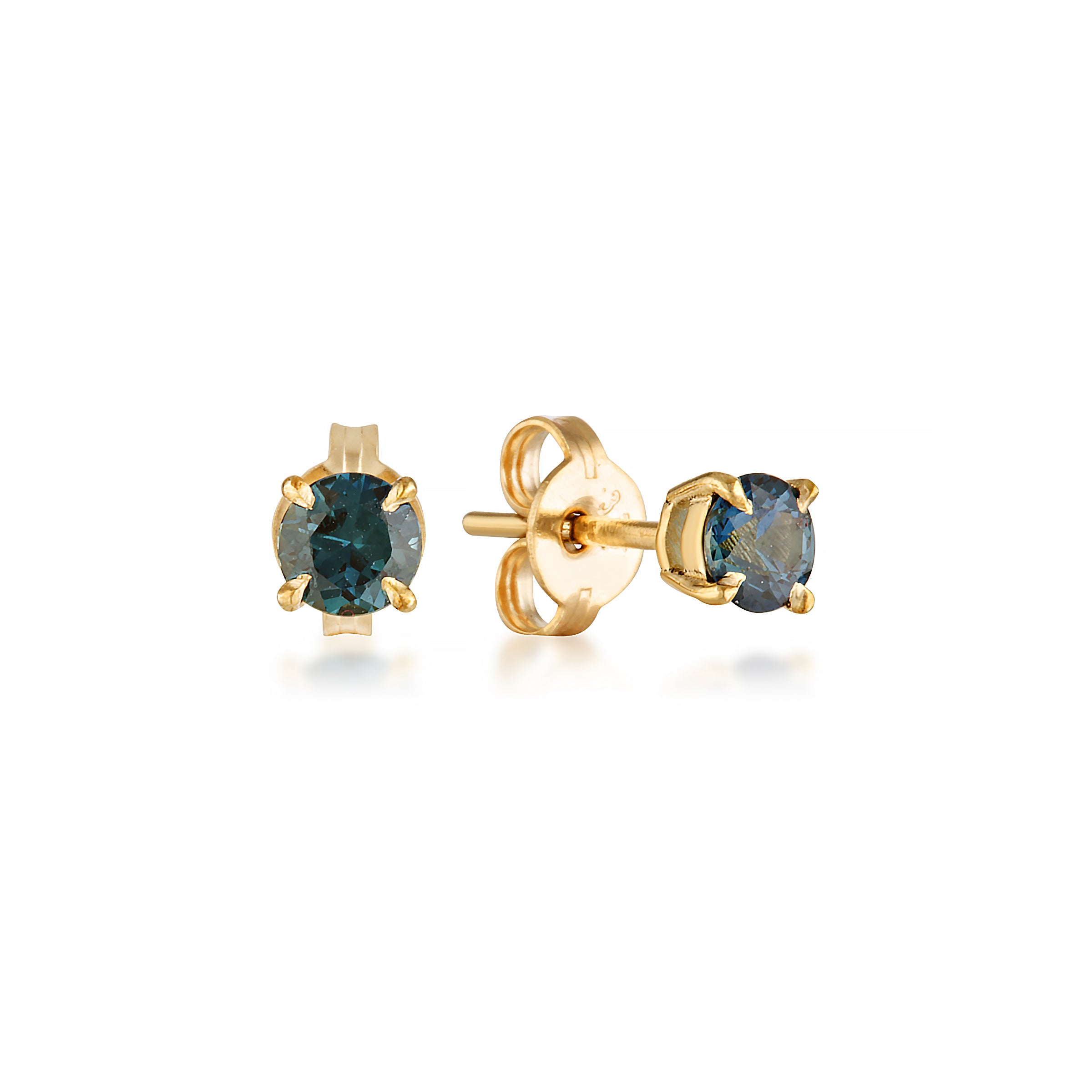 LIGHT sapphire stud earrings