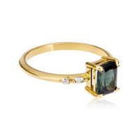 CRUSHED VELVET sapphire ring