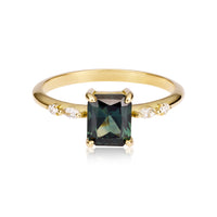 CRUSHED VELVET sapphire ring