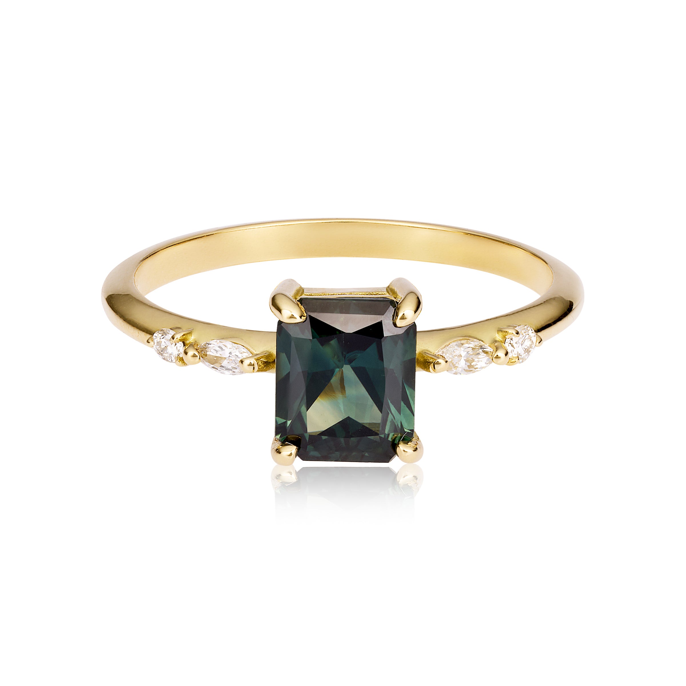 CRUSHED VELVET sapphire ring