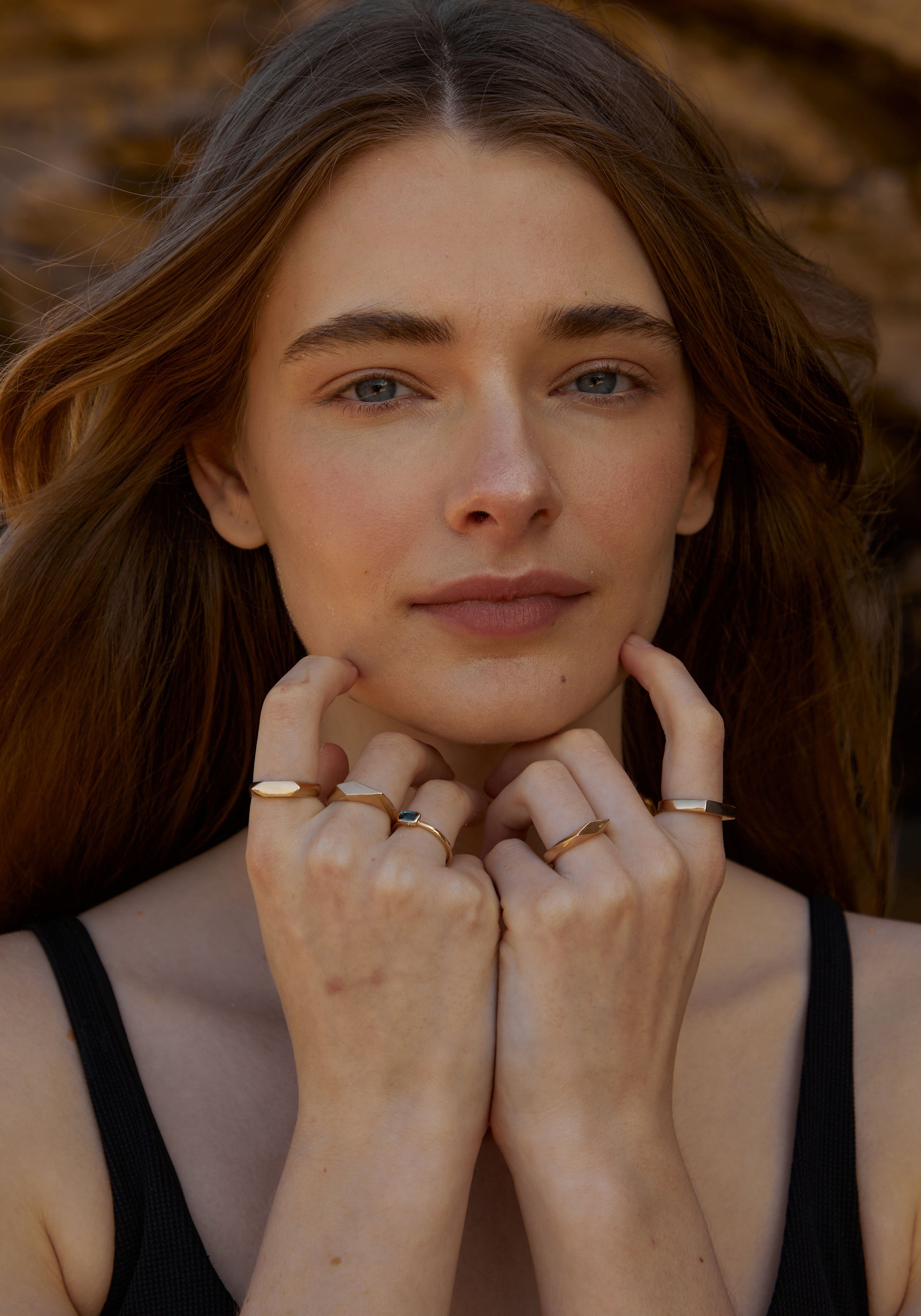 Gold Signet Ring 004 (lozenge)