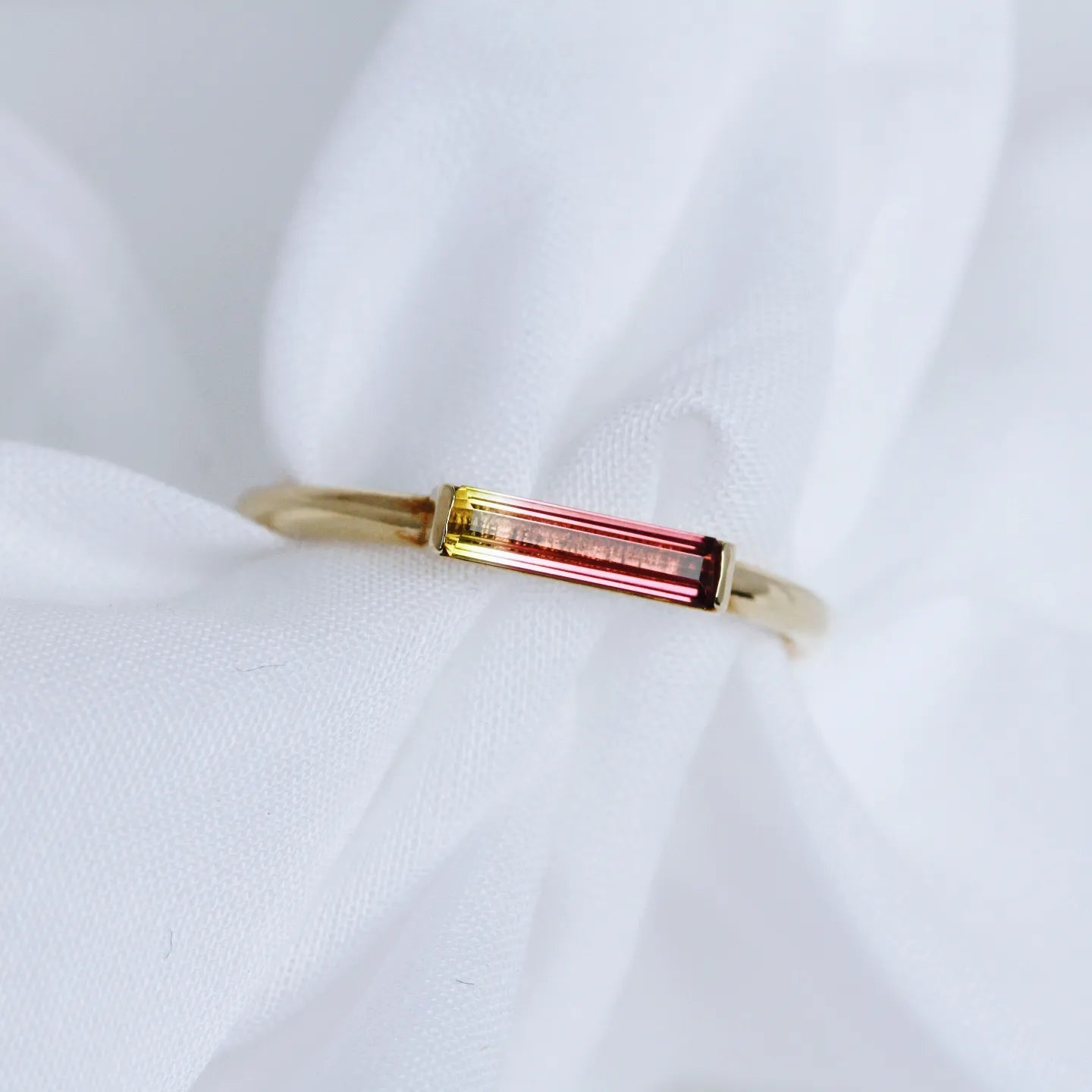 SUMMER WATERMELON tourmaline ring