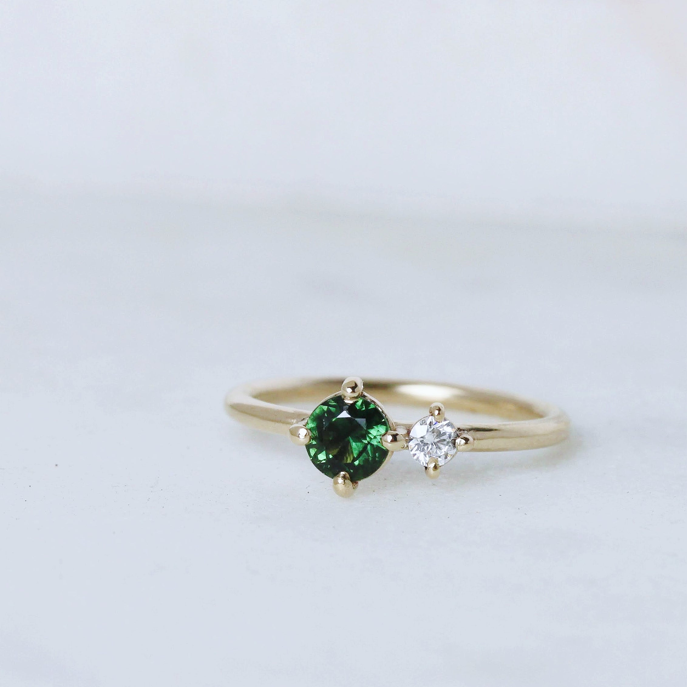 DUO Sapphire and Diamond ring