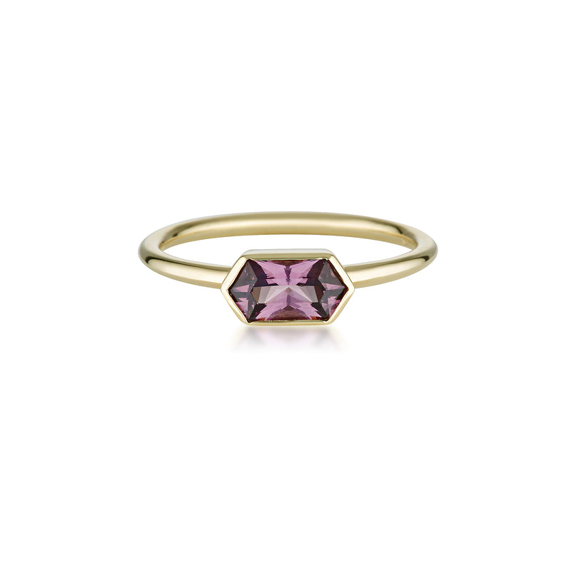 PURPLE HEX Spinel Ring