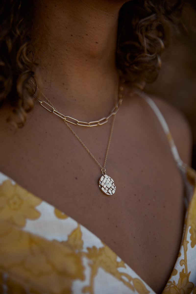 BOUND paperclip chain necklace