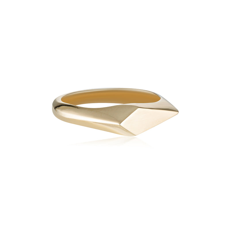 Gold Signet Ring 006 (kite)