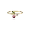 CHAMPAGNE CHERRY cluster ring